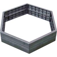 GRAF 645100 ERGO-hoogbeet-systeem, incl. connector, kunststof, H 25 cm, set van 6 stuks 1 stuk(s)