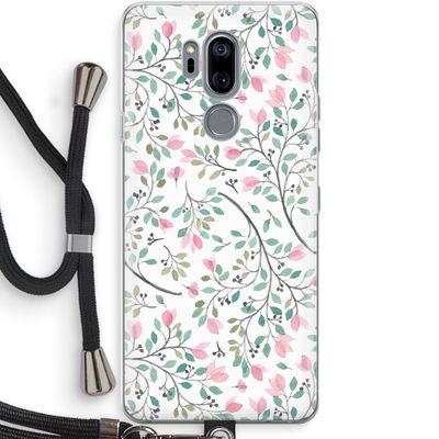 Sierlijke bloemen: LG G7 Thinq Transparant Hoesje met koord
