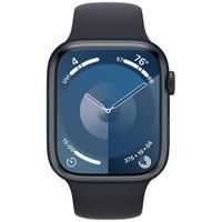Apple Watch Series 9 41 mm Digitaal 352 x 430 Pixels Touchscreen Zwart Wifi GPS - thumbnail