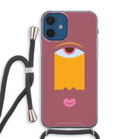 Mono V: iPhone 12 Transparant Hoesje met koord