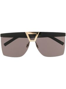 Saint Laurent Eyewear lunettes de soleil teintées à monture carrée - Noir