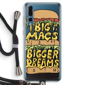 Big Macs Bigger Dreams: Huawei P20 Pro Transparant Hoesje met koord