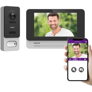 Philips WelcomeEye Wireless Complete set voor Video-deurintercom Bluetooth, WiFi Zwart/grijs, Aluminium