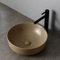 Waskom SaniClear Pura | 42 cm | Keramiek | Vrijstaand | | Rond | Taupe