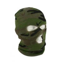 Driegaats bivakmuts/skimuts - camouflage groen - one size - outdoor - wintersport - Balaclava - thumbnail