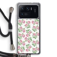 Kleine roosjes: Xiaomi Mi 11 Ultra Transparant Hoesje met koord