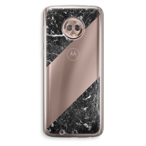 Zwart marmer: Motorola Moto G6 Transparant Hoesje