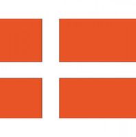 Stickertjes van vlag van Denemarken   - - thumbnail