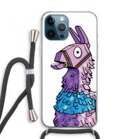 Lama: iPhone 12 Pro Transparant Hoesje met koord