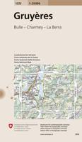 Wandelkaart - Topografische kaart 1225 Gruyères | Swisstopo