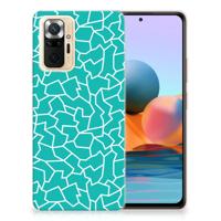 Xiaomi Redmi Note 10 Pro | Hoesje maken | Cracks Blue