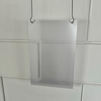 Prijskaarthoes vertikaal voor 210x297 mm