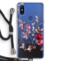 Mooie bloemen: Xiaomi Mi Mix 3 Transparant Hoesje met koord