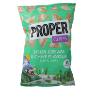 Proper Chips Chips sour cream & chive flavour 85 Gram