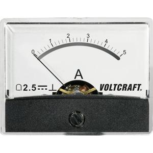 VOLTCRAFT AM-60X46/5A/DC AM-60X46/5A/DC Inbouwmeter AM-60X46/5A/DC 5 A Draaispoel