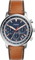 Horlogeband Fossil FS5414 Leder Bruin 22mm