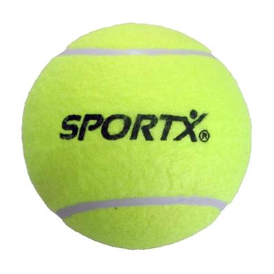 SportX Grote Tennisbal - D13 cm - geel - speelgoedbal SportX Grote Tennisbal - D13 cm - geel - speelgoedbal