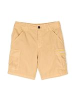 Palm Angels Kids short cargo en coton mélangé - Marron