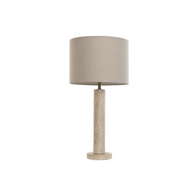 Bureaulamp Home ESPRIT Beige Linnen Marmer 35 x 35 x 72 cm