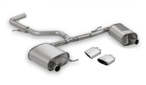 Remus uitlaat passend voor L+R passend voor Seat Leon Cupra ST 300 - Zilver Ovaal 7965150500LR002618R