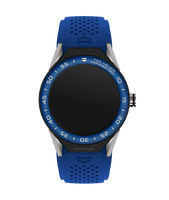 Horlogeband Tag Heuer SBF8A8019 Rubber Blauw 22mm