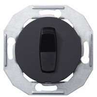 WDE011202  - Push button 1 change-over contact black WDE011202