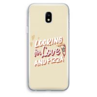 Pizza is the answer: Samsung Galaxy J3 (2017) Transparant Hoesje