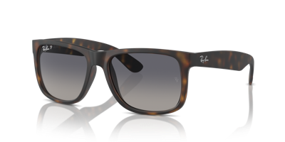 Zonnebril Ray-Ban JUSTIN -0RB4165-865/8S- Rubber Havana Grey Gradient Blue Polar