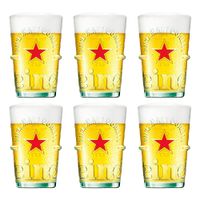 Heineken - Bierglas "Silver" 500ml - 6 stuks