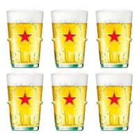 Heineken - Bierglas "Silver" 500ml - 6 stuks