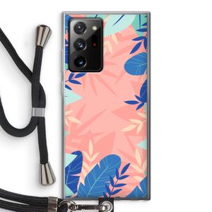 Tropisch: Samsung Galaxy Note 20 Ultra / Note 20 Ultra 5G Transparant Hoesje met koord