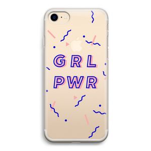 GRL PWR: iPhone 7 Transparant Hoesje