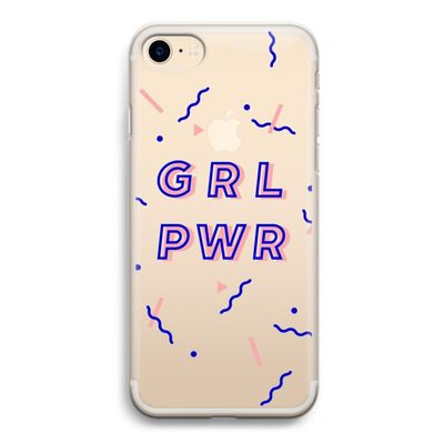 GRL PWR: iPhone 7 Transparant Hoesje