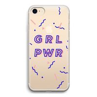 GRL PWR: iPhone 7 Transparant Hoesje