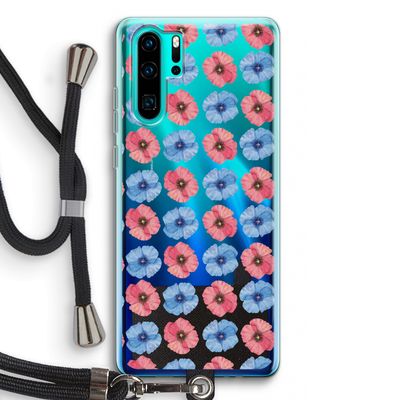 Klaproosjes: Huawei P30 Pro Transparant Hoesje met koord