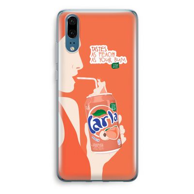 Peach please!: Huawei P20 Transparant Hoesje