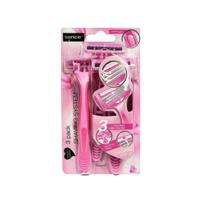 Wegwerpscheermessen Sence Roze (3 Stuks)