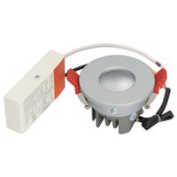 BM100-12 Rond vast IP44 Frosted Zilver