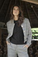 Elvira Casuals Bomber Maud E5 25-011 Jackets 1036 Checked Green