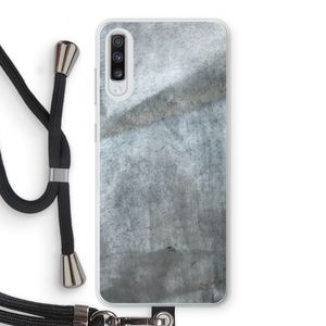 Grey Stone: Samsung Galaxy A70 Transparant Hoesje met koord