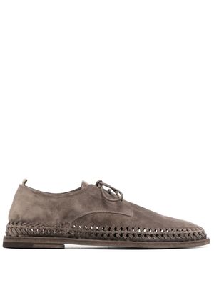 Officine Creative derbies Miles en daim - Gris