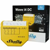 Shelly Qubino Wave i4 DC Slimme schakelaar Geel - thumbnail