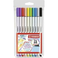 Set Viltstiften Stabilo Pen 68 Brush 10 Onderdelen Multicolour