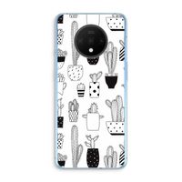 Cactusmotief: OnePlus 7T Transparant Hoesje
