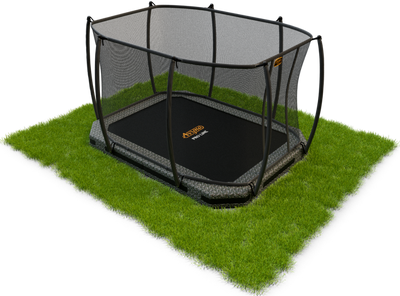 Avyna PRO-LINE 305x225 cm InGround Combi trampoline 223 (Kleur rand: camouflage) Avyna PRO-LINE 305x225 cm InGround Combi trampoline 223 (Kleur rand: camouflage)