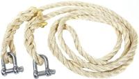 Ad sleepkabel "sisal" sisal rope with shackles u.flag up to 2.500kg