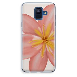 Pink Ellila Flower: Samsung Galaxy A6 (2018) Transparant Hoesje