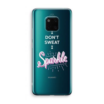 Sparkle quote: Huawei Mate 20 Pro Transparant Hoesje