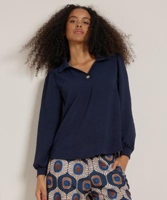 v-hals top met knoop v-hals top met knoop