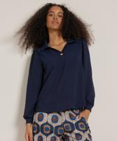 v-hals top met knoop